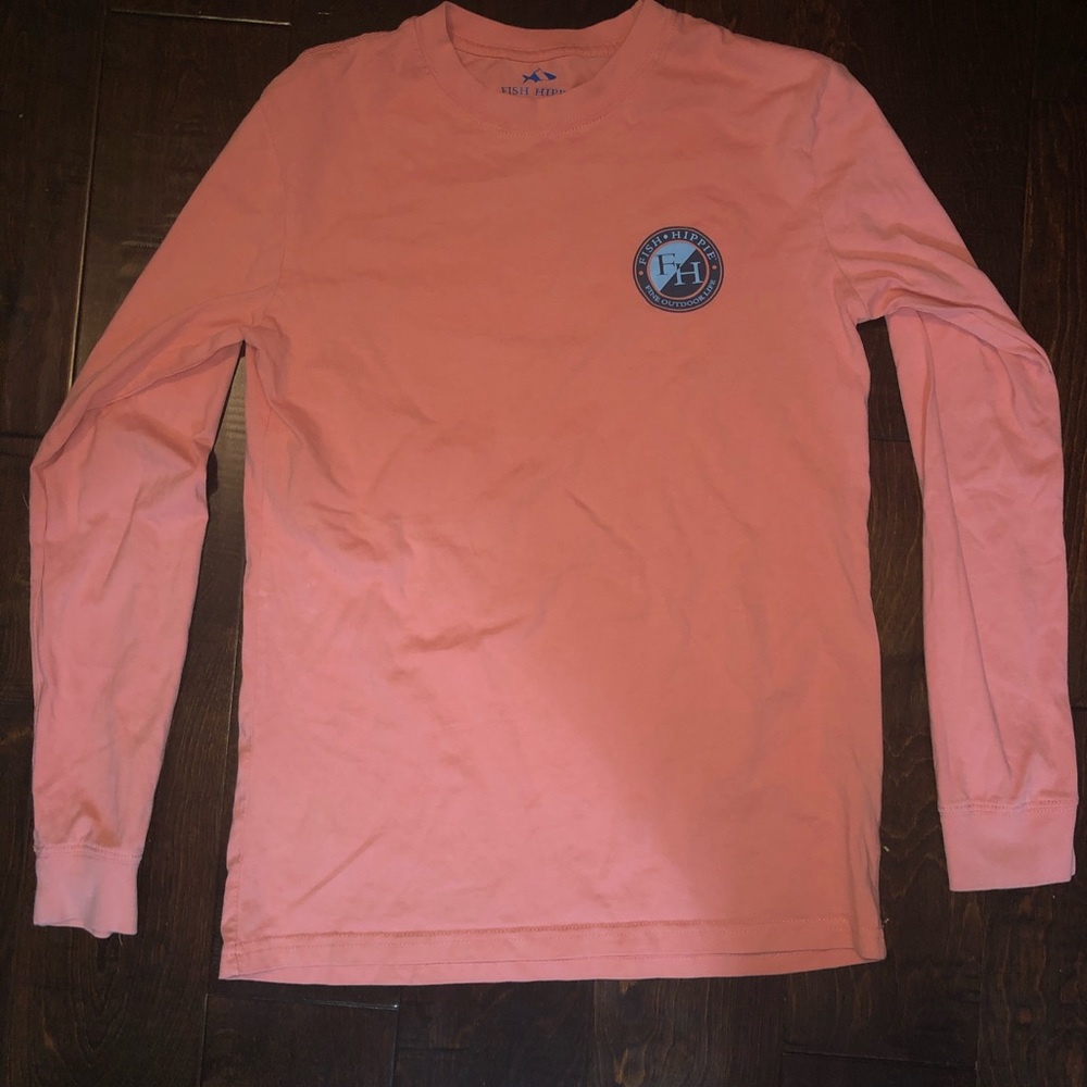 coral fish hippie long sleeve tee